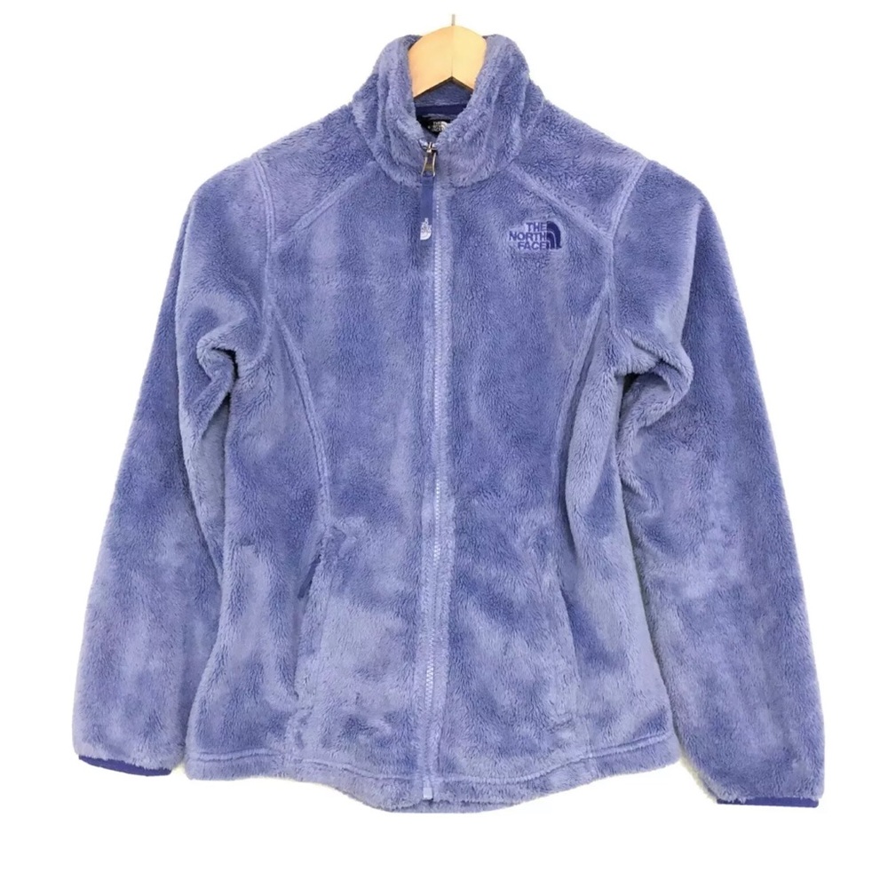 The North Face Periwinkle Blue Osito Full Zip Jacket Sweater Youth Girl's Medium